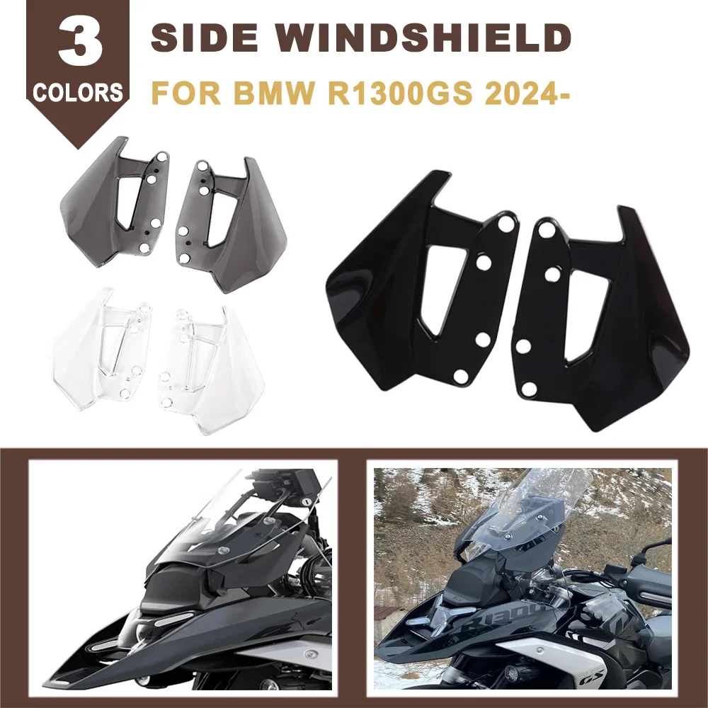 New Motorcycle Side Spoiler Deflectors Side Windshield Windscreen Wind Screen Defelctor For BMW R1300GS R 1300 R1300 GS 2024-