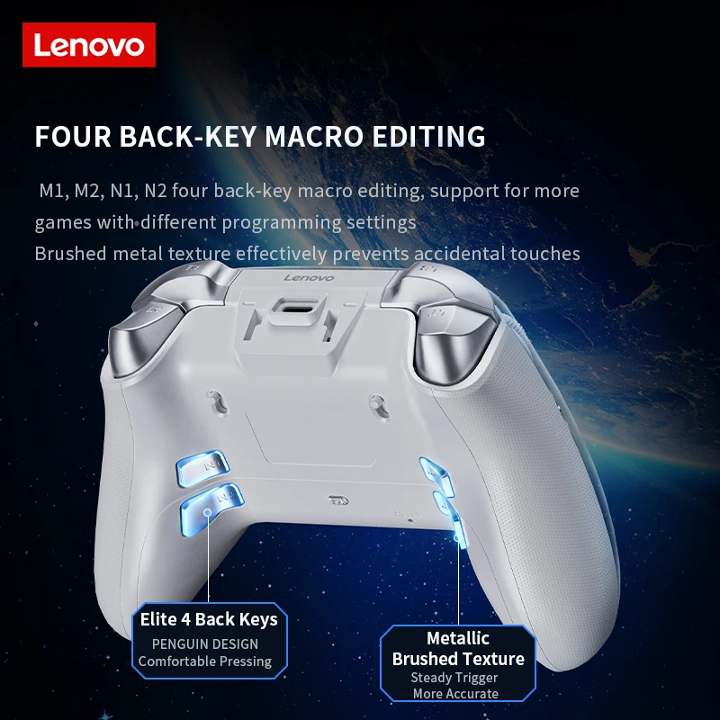 Nuovo Lenovo X01 Gamepad Wireless Bluetooth 2.4G Ricevitore Hall Rocker Trigger Adattatore per PC/Switch/Android/IOS/PS4 Con Schermo