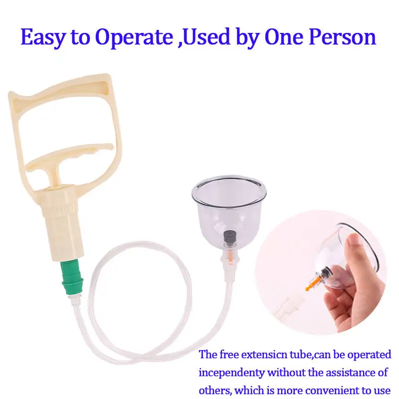 طقم أكواب الحجامة مكون من 24 قطعة مع مضخة هواء يدوية، مناسبة لتدليك الظهر #5