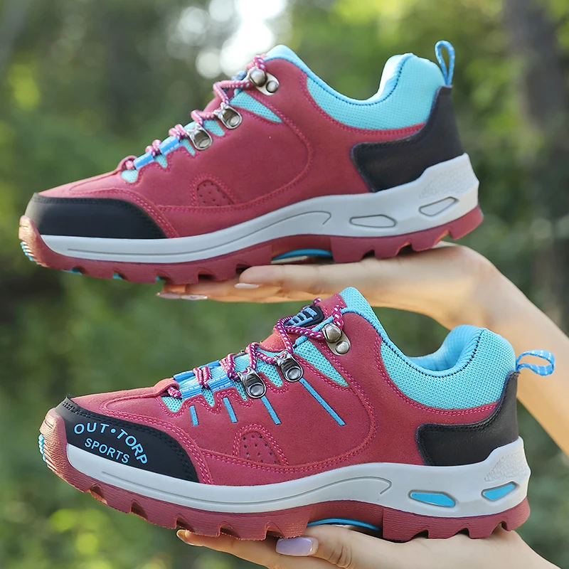 New anti-slip and wear-resistant outdoor hiking shoes for ladies breathable splash-proof hiking shoes for hunting mountain shoes