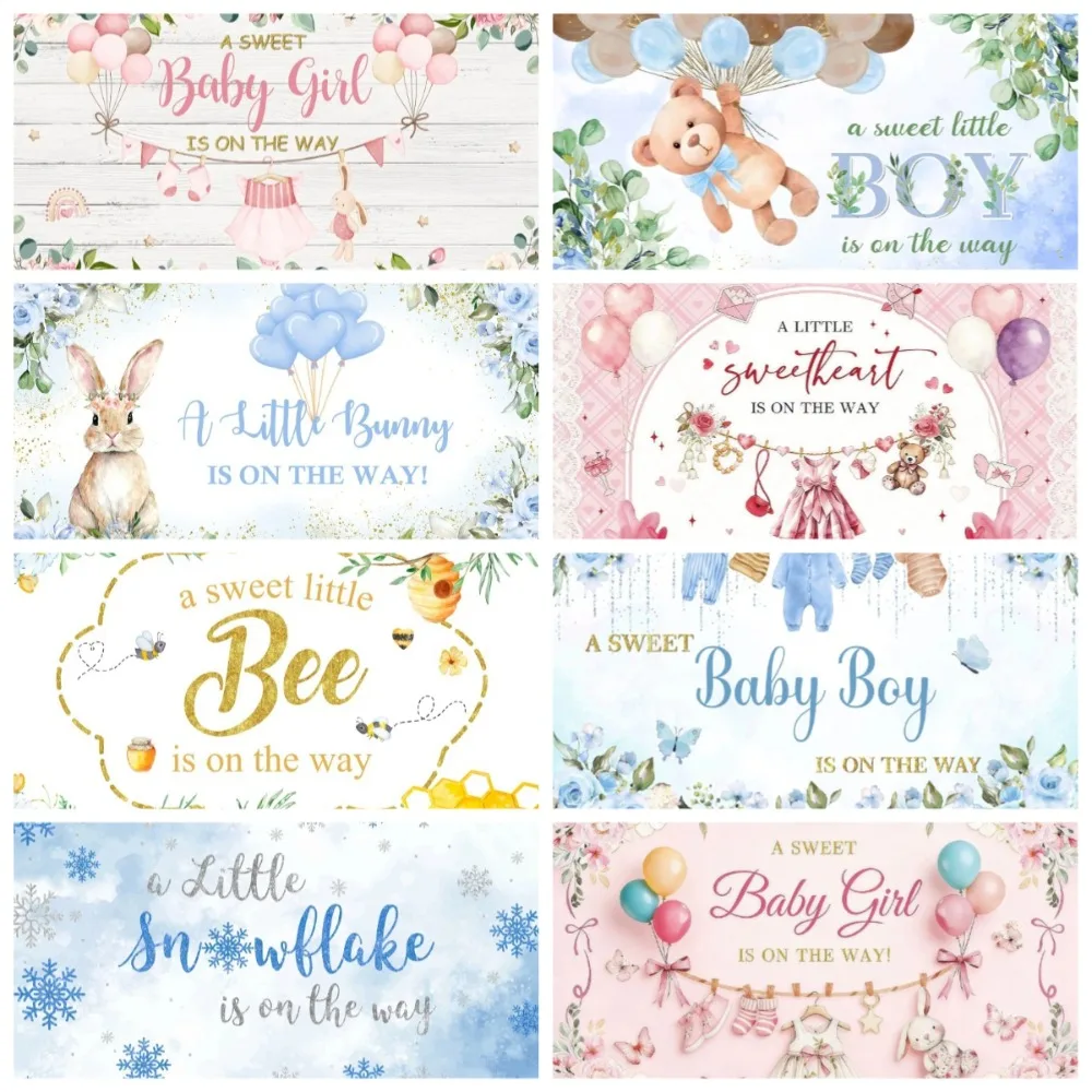 

Cartoon Teddy Bear Flower Butterfly Theme Photography Backdrop, Children's Birthday Party Decoration Photography Backdrop Cloth