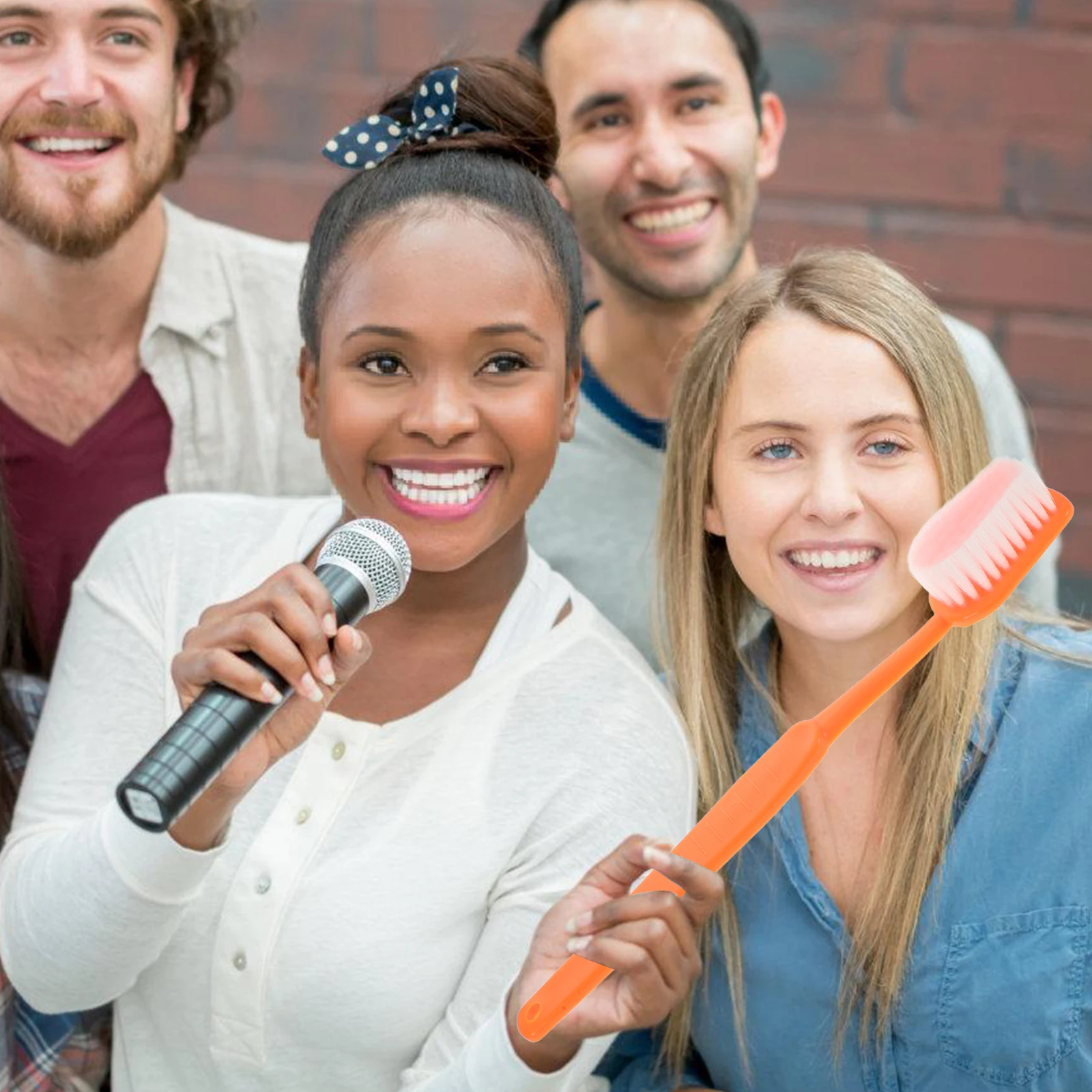 

Styling Toothbrush Giant Comb Funny Prop Fake Oversized Costume Gag Prank Toy Big Props Paint