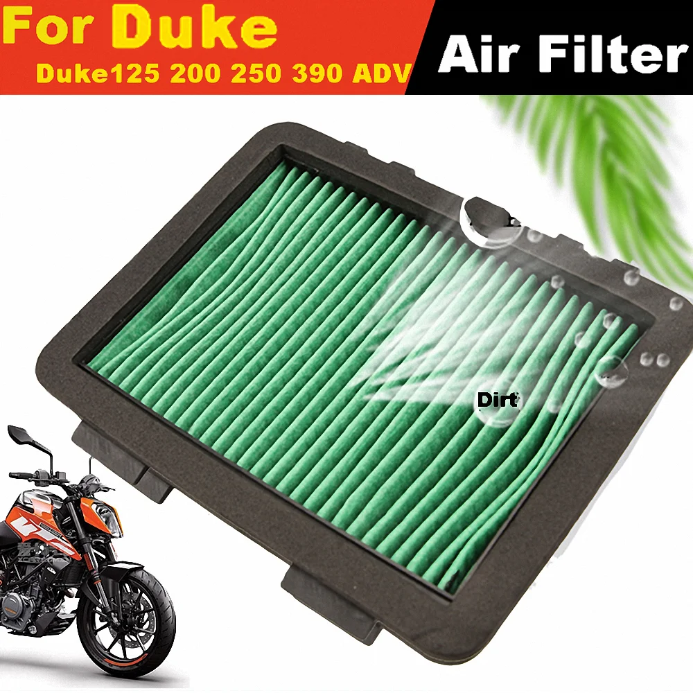 For KTM Duke Air Filter Adventure 125 200 250 390 Motorcycle Accessories High Flow Sport Dirt Cover Case Cold Intake System 2021