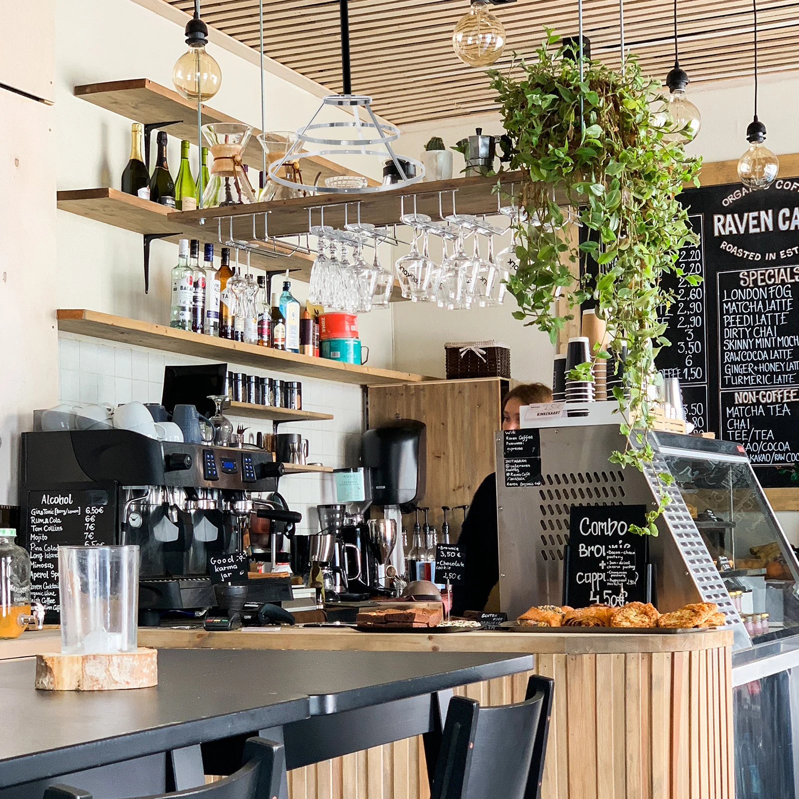 

Lampshade Frame Iron DIY Pendant Lamp Shade Holder Sturdy 3-Tier Structure Metal Lamp Shade Ring Making Accessory