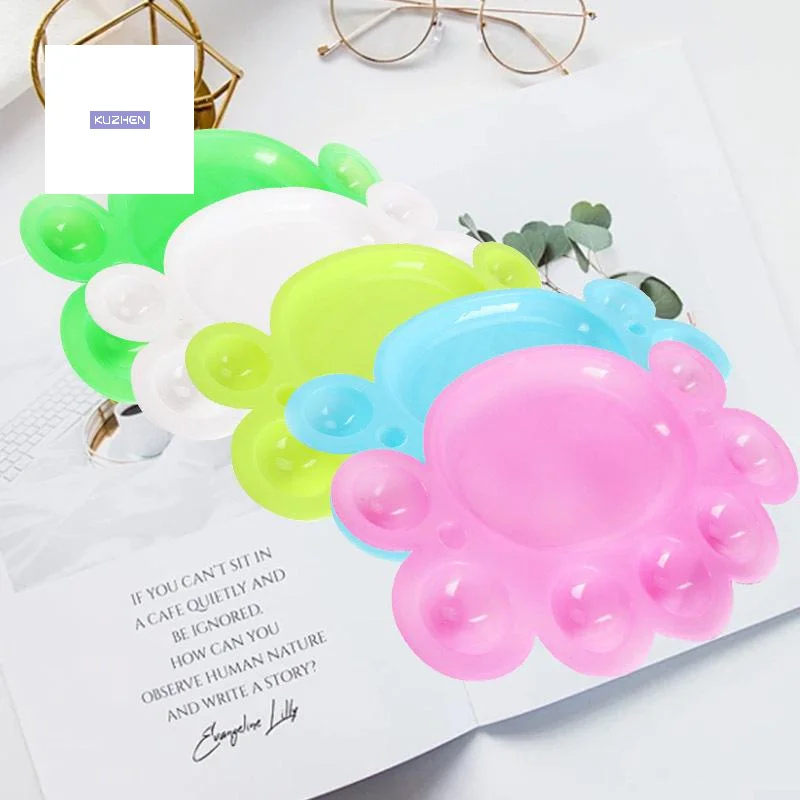 Nagel Farbpalette Gel Nagellack Mischen Zeichnung Farbpalette Bunte Maniküre Nail Art Display Nagellack Palette