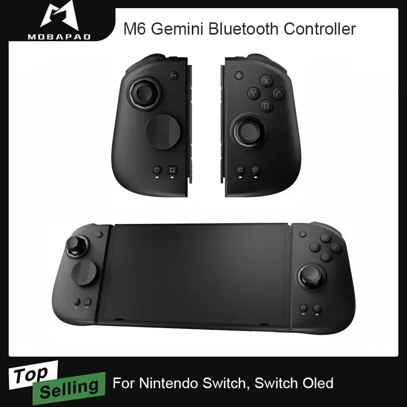 MOBAPAD M6s Gemini controlador de juegos inalámbrico Bluetooth con Joystick de detección Gamepad para Nintendo Switch/Switch OLED