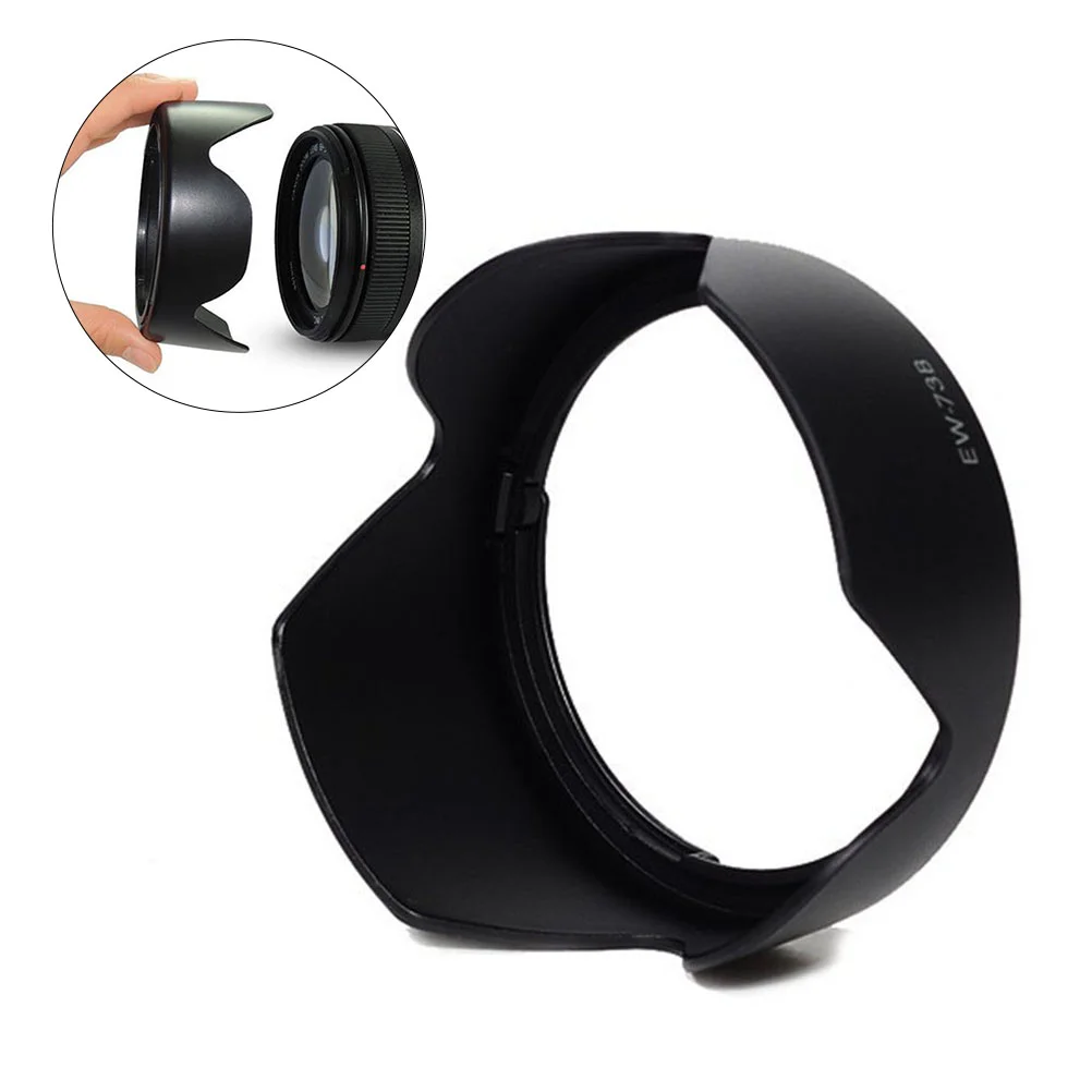 Premium Camera Lens Hood For 700D 650D 70D 60D EF-S 18-135mm Lens (Black) camera lens cover camera lens hood 18-135mm