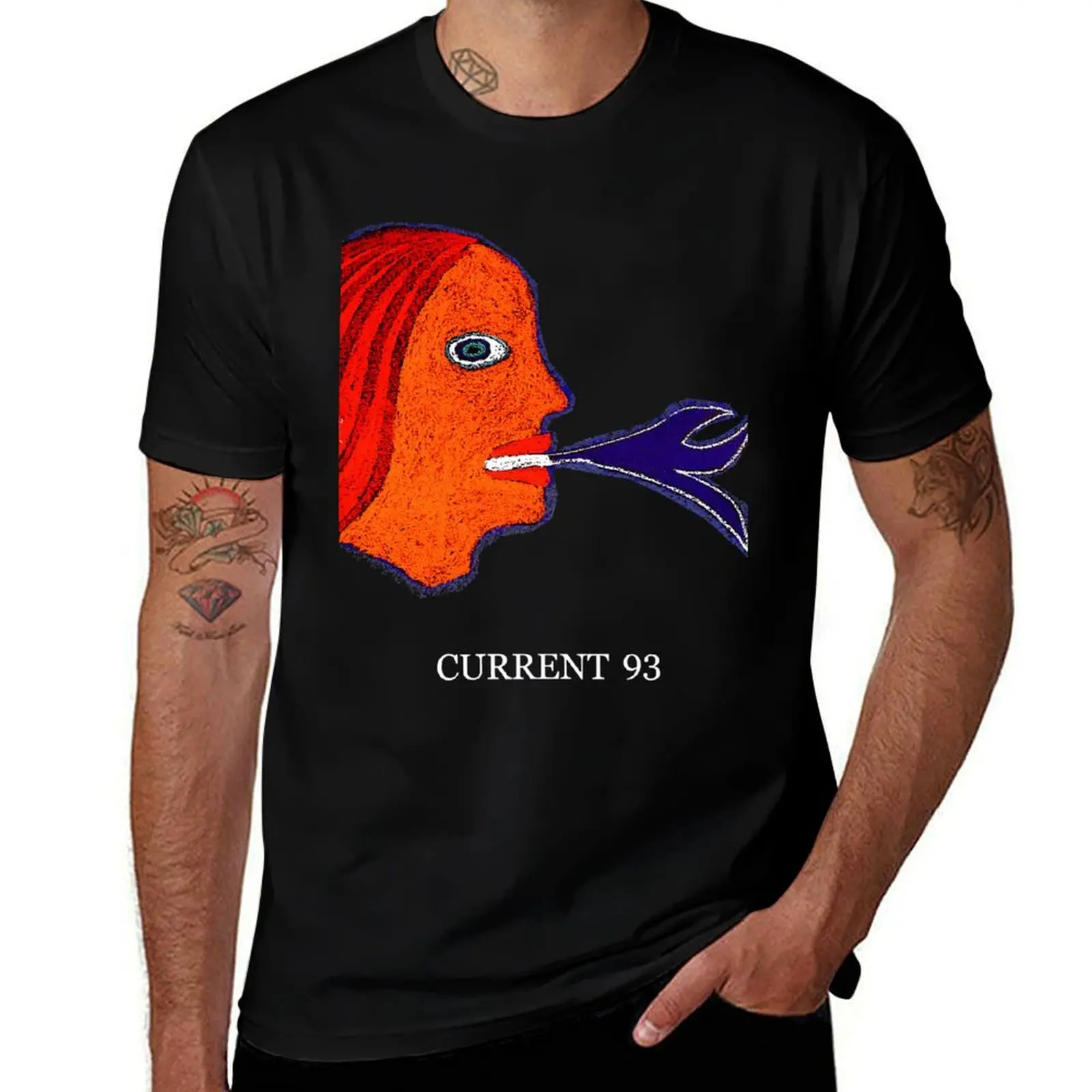 CURRENT 93 Xll Classic T-Shirt Durable Work Wear T-Shirt
