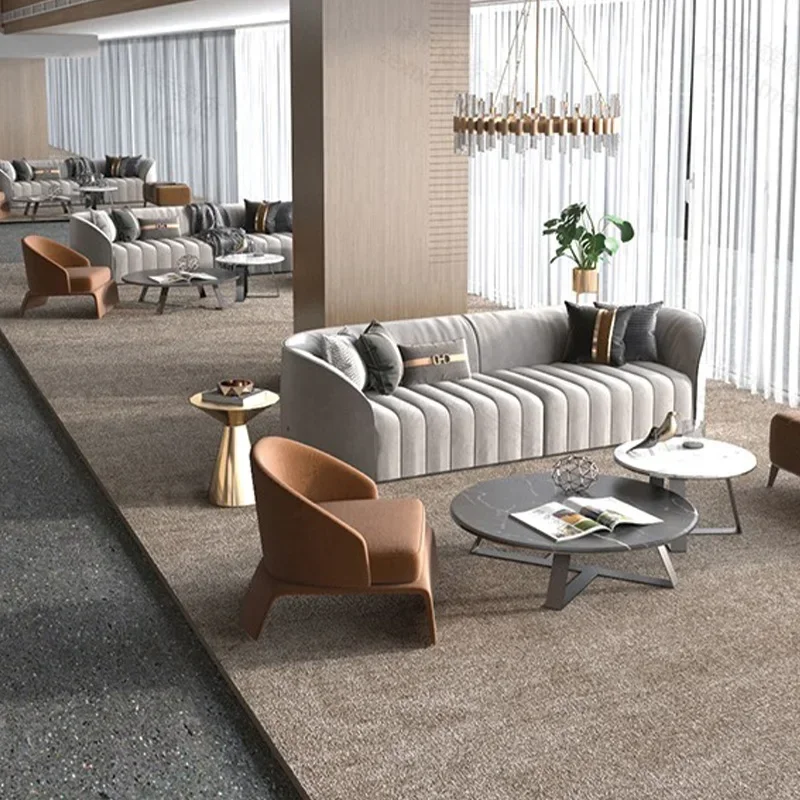 

l Nordic 3 Seat Sofa Living Room Furniture Modern Salon Minimalist Hotel Sofa Luxury Clothing Store Beauty Couch Sofa Set