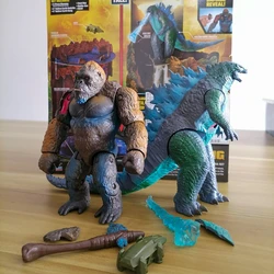 Godzilla Model Battle VS Kong Toy New Empire 2024 Hollow Earth City Battle Diorama Assembly Action Figure Collection Kids Gifts