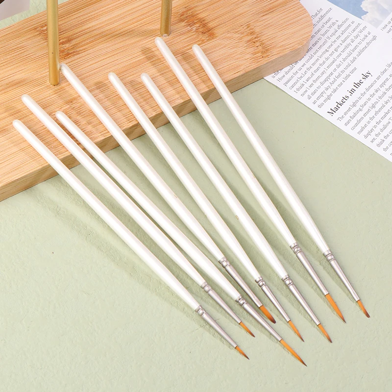 Detail Paint Brush Set Miniature Nylon Hair Paintbrushes For Fine Detailing Acrylic/ Watercolor/ Gouache Painting