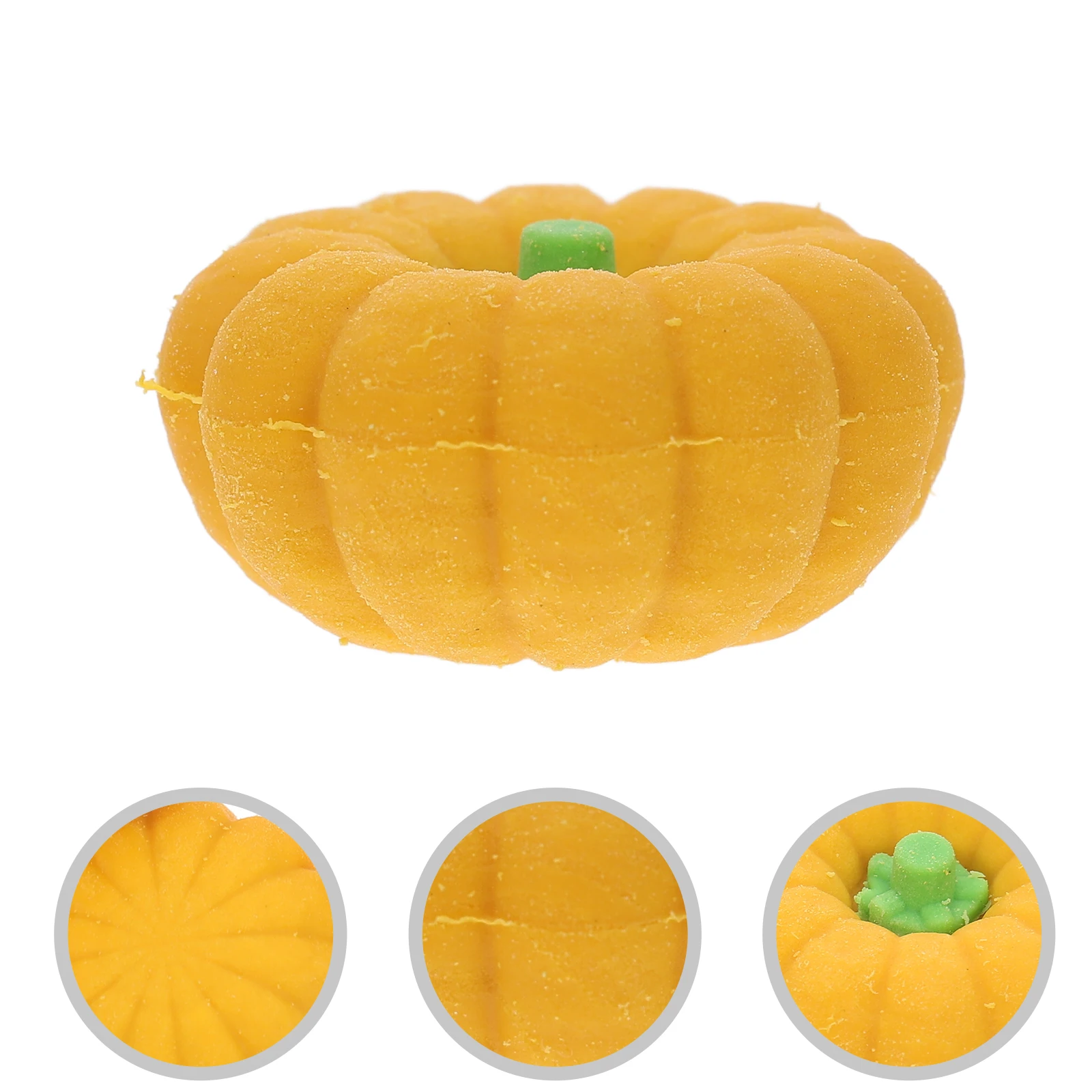 

100 Pcs Pumpkin Rubber Delicate Miniature Erasers Cute Cartoon Tpr for Students Daily Use Child
