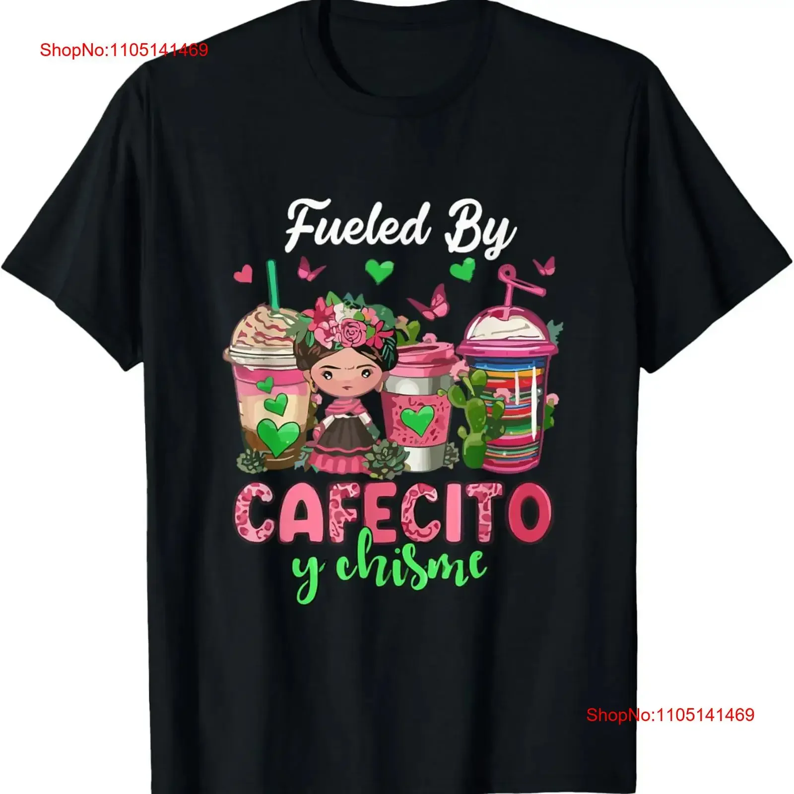 Camiseta combinada por Cafecito Y Chisme, divertida camiseta vintage de café mexicano lavada para hombre, para uso diario, elegante, informal y cómoda