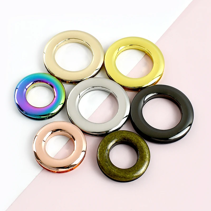

10-25mm 8-20Pcs Colored Eye Buckle O Ring Screw Handbag Chain Eyelets Clasp Clothing Decor Buckles DIY Bags Hardware Accessories