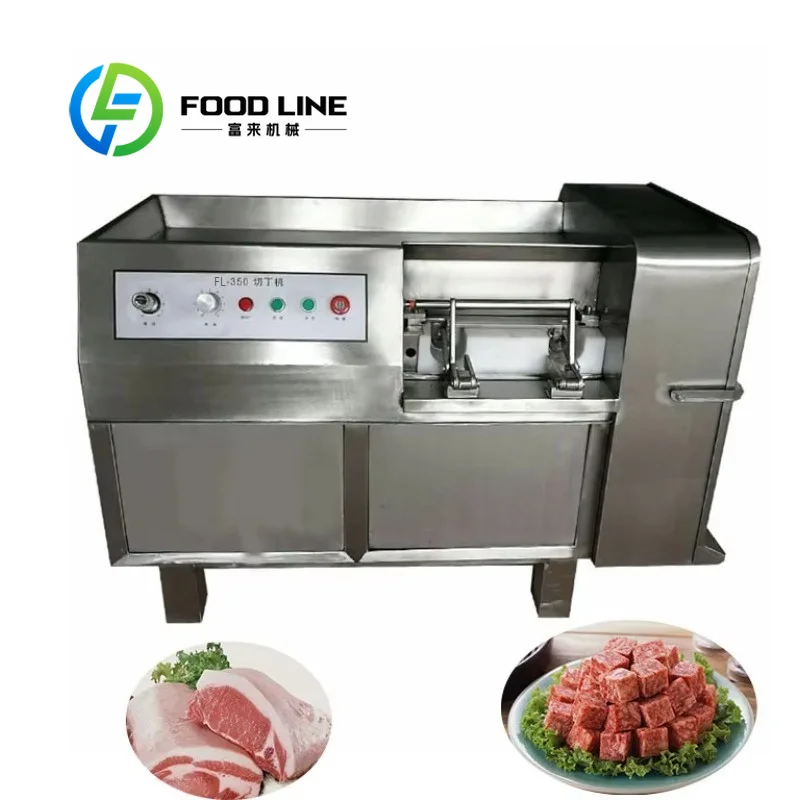 Frozen Meat Block Cutter Precision Frozen Meat Cutting Machine Multi Blade Adjustable Thickness Meat Plant Bulk Order Wholesale