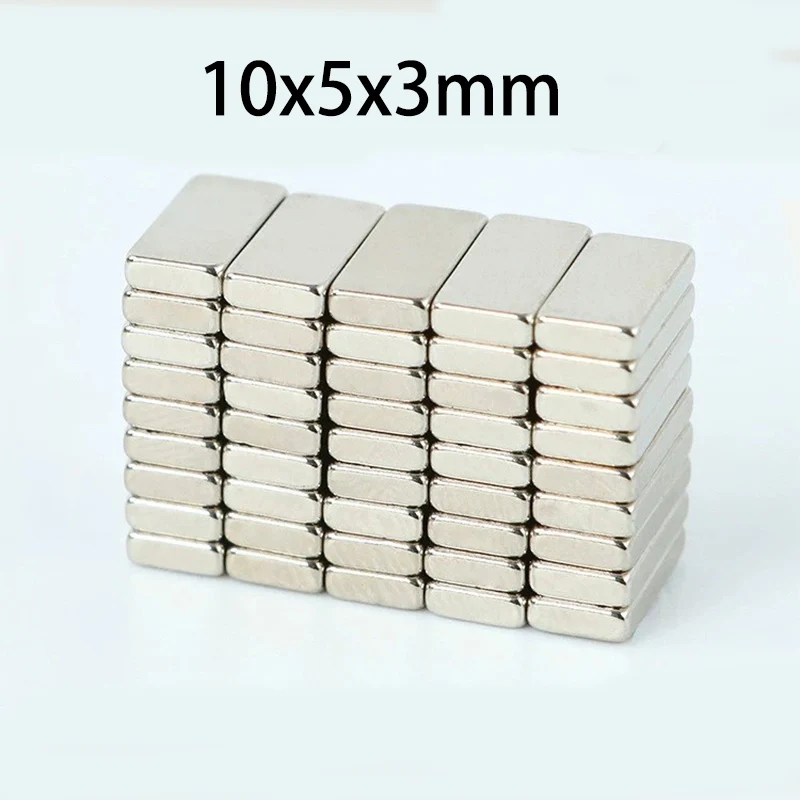 20/50/100pcs Block Magnets 10x5x3mm for DIY, Models & Science Projects