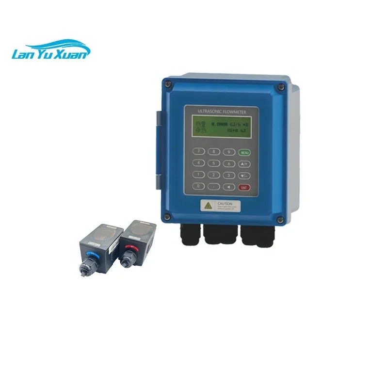 BASIC CONTROLS High Quality Digital Clamp on Ultrasonic Flow Meter for Steel Pipe