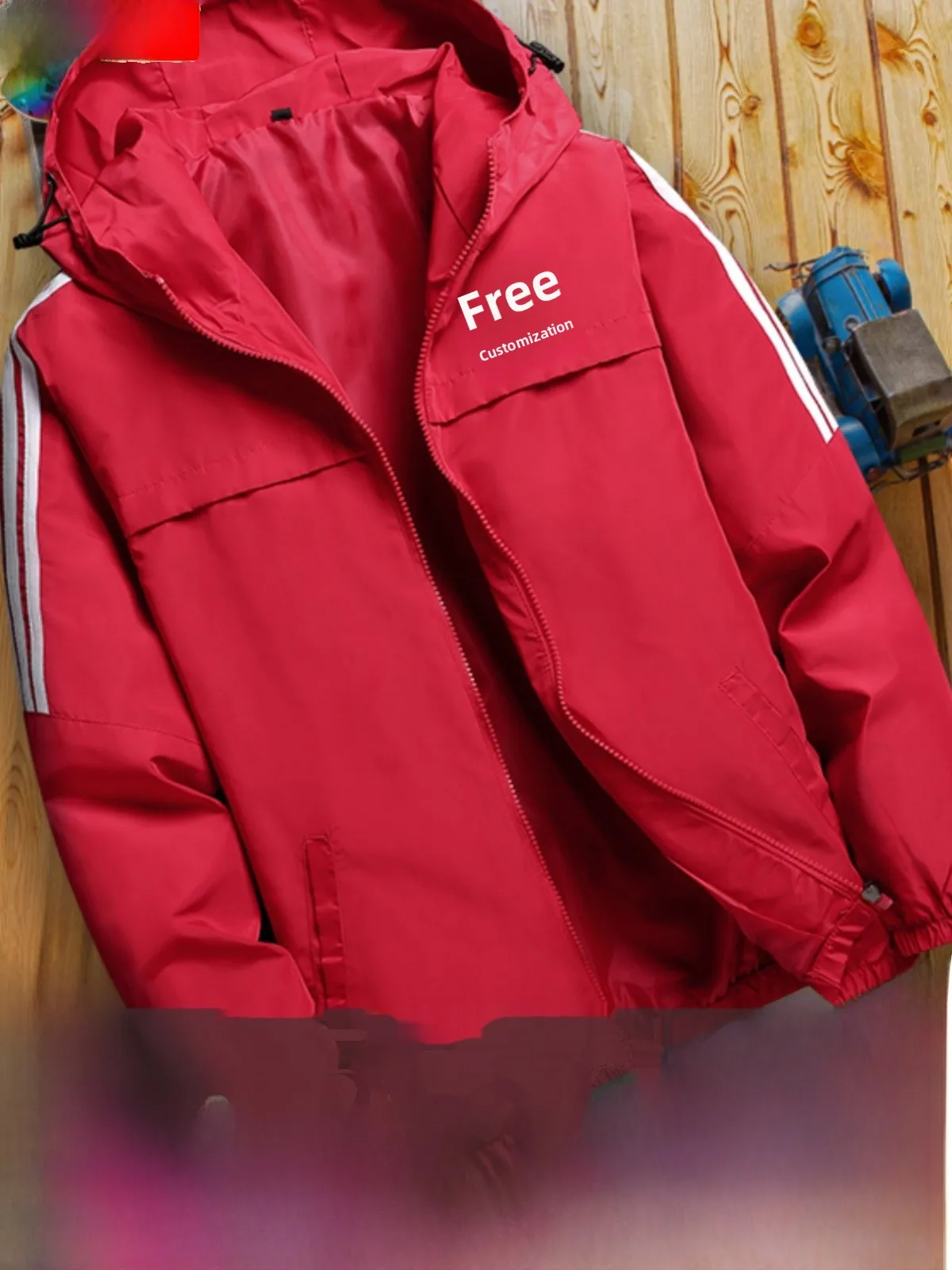 

Spring Autumn Men's Thin Jaet Workwear Casual Loose Large Size Sports Leisure Trendy Single Piece Long Sve irt