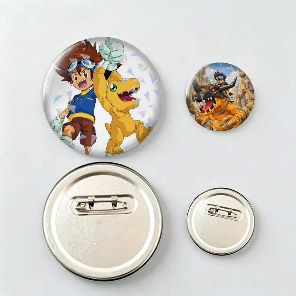 Digimon-N Anime-e Brooch Metal Decorative Brooch Pins for Backpack Clothes Jacket Accessories,Souvenir.