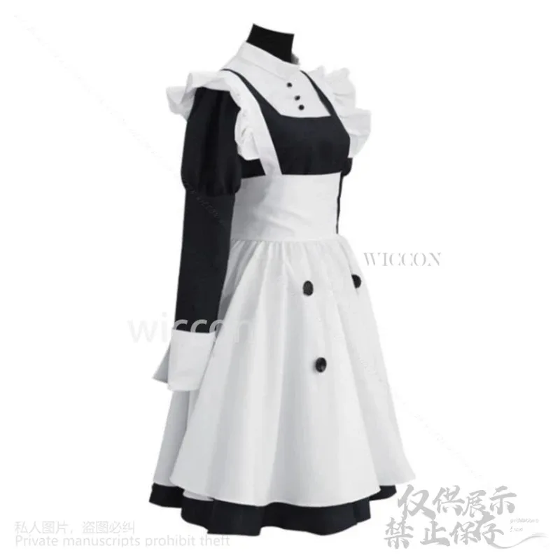 Black Butlel Anime Cosplay MEY-RIN Costume Maylene Cos Maid Dress Lolita Uniform Wigs Glasses Halloween Customized Woman Girls