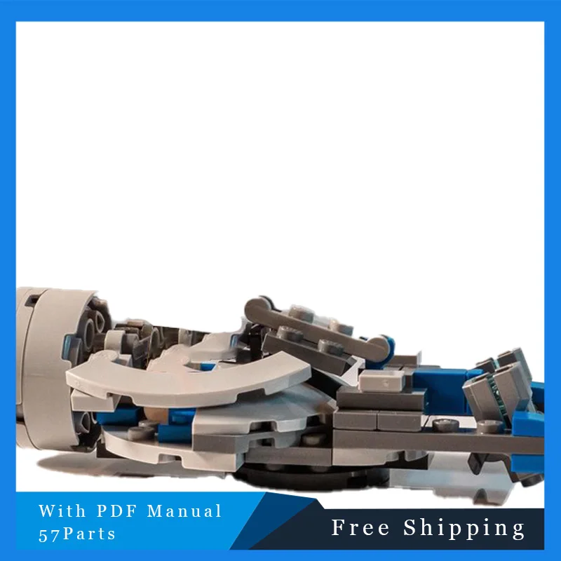 57 PCS Star Battle Series Building Block Model Innovative Intelligent Mechanical Water Boat Children DIY Assembly  Birthday Gift