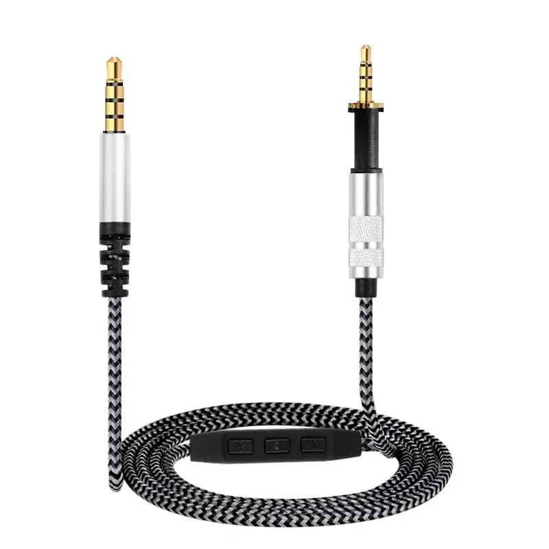 Replacement Stereo Audio Cable Music Wire Extension Cord for AKG K450 K430 K451 K452 K480 K490 K495 Q460 Headphones