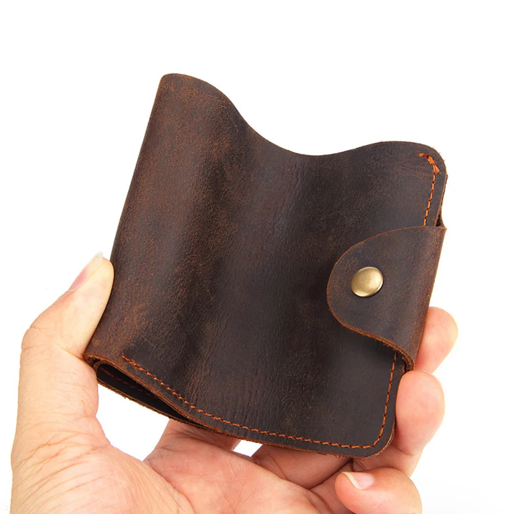 الرجال المحفظة سستة زر تصميم دائم خمر بطاقة الأعمال النقدية محفظة نسائية للعملات المعدنية متعددة الوظائف الرجال حامل بطاقات الائتمان