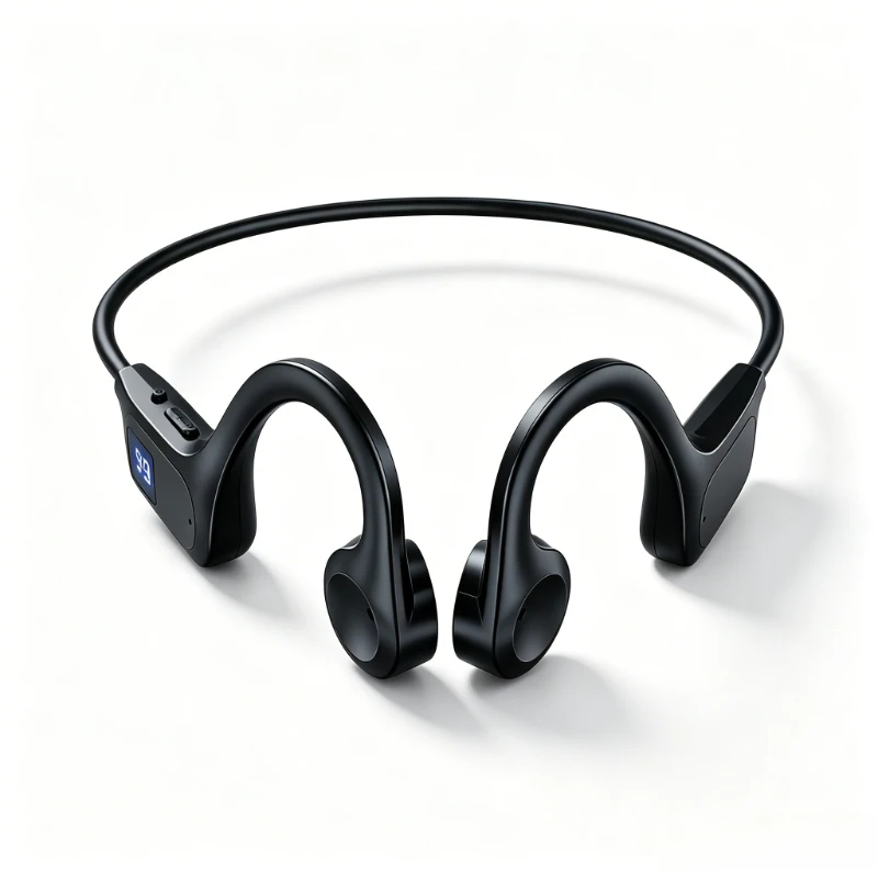 Wireless Sports Headphone Bone Conduction Headset  IPX8 Blue