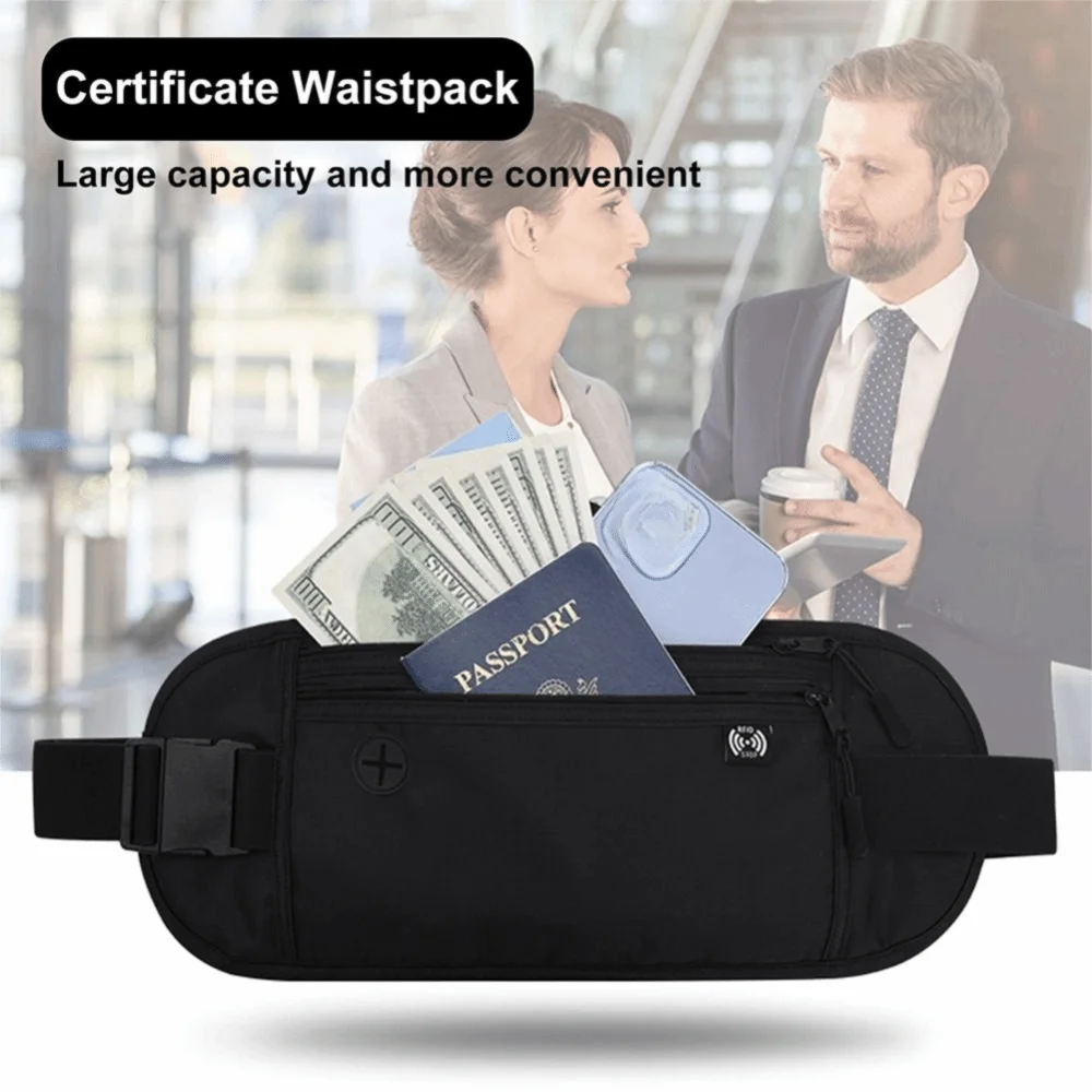 

Money Pouch Chest Pack Passport Money Belt Bag Passport Pouch Casual Bag Hidden Waist Bag Waist Pouch Hidden Security Wallet