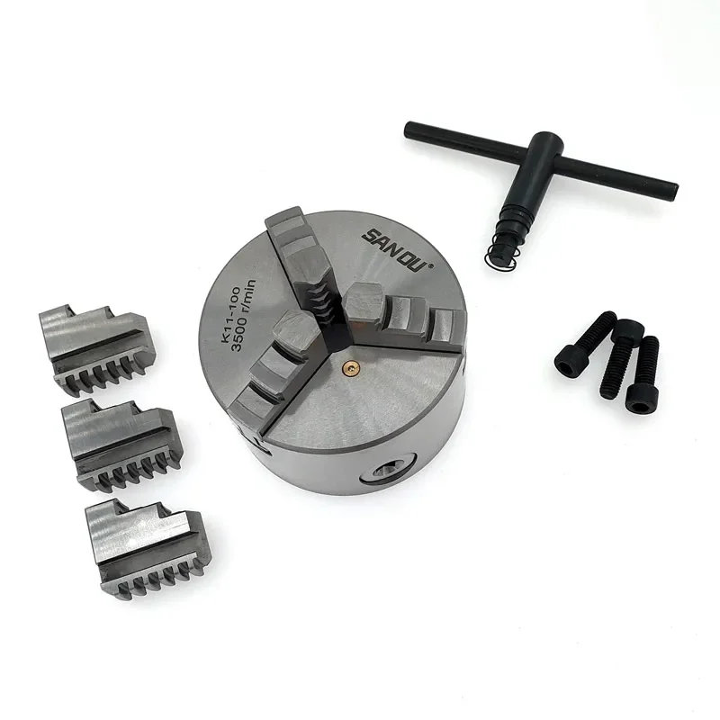 1Set K11-80 3 فكي مخرطة يدوية تشاك مع أدوات آلة تحول الملحقات انخفاض الشحن