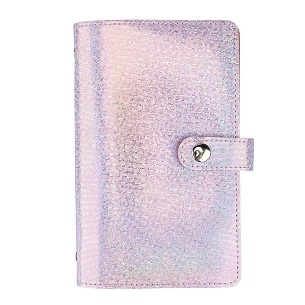 

Save Money 100 Envelopes Money Saving Challeng PU Shiny Mini Binder Savings Challenge Large Capacity Reusable