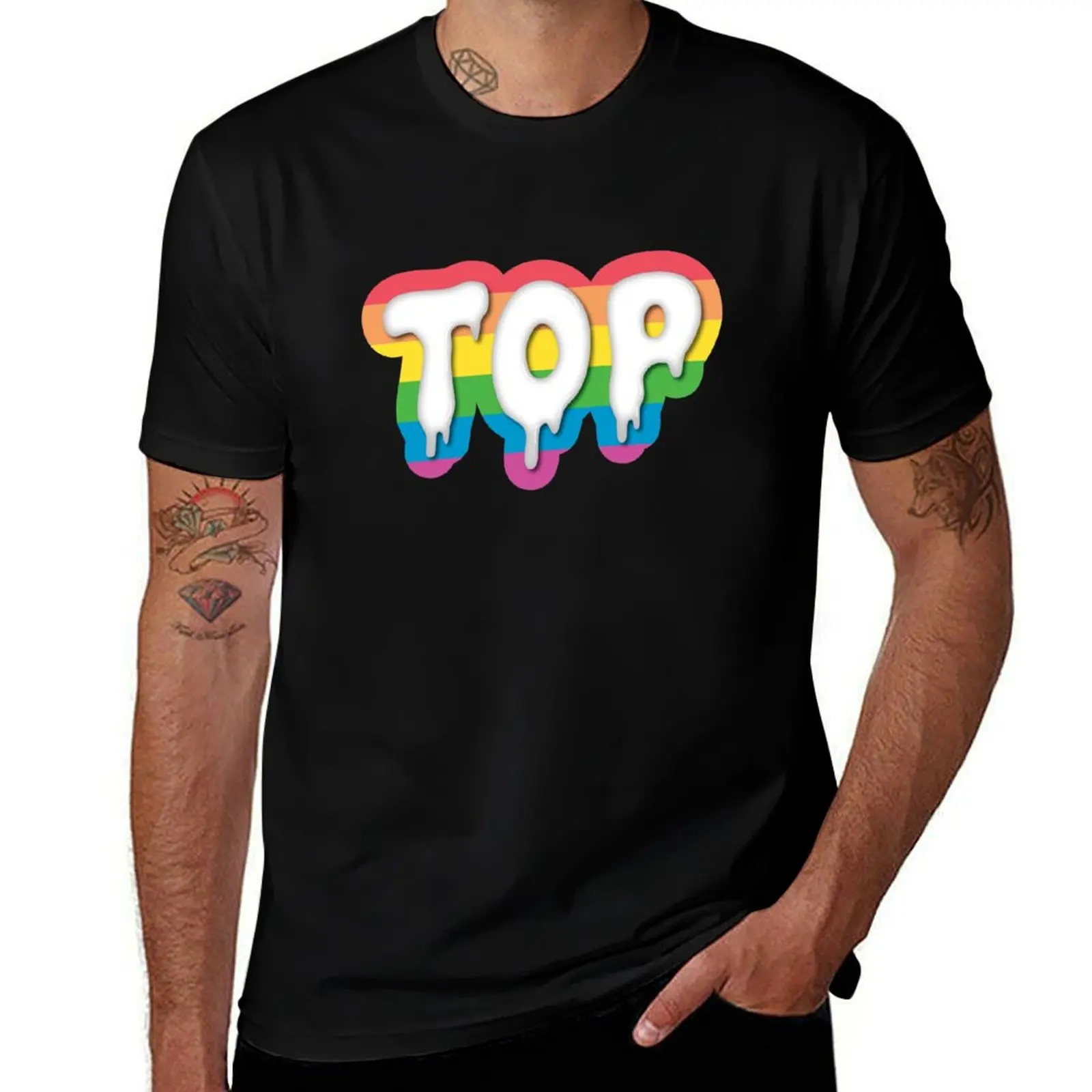 

Rainbow Top T-Shirt t shirt man luxury t shirts for man graphic vintage T-Shirt