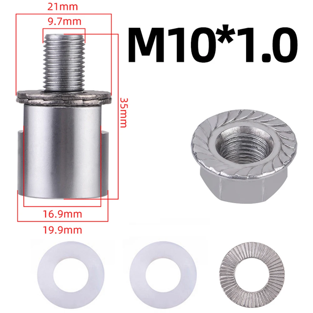 M10 3 8inch Extender 35x21mm Trailers Bolt Extender High Quality Material Practical Stainless Steel Heavy Duty