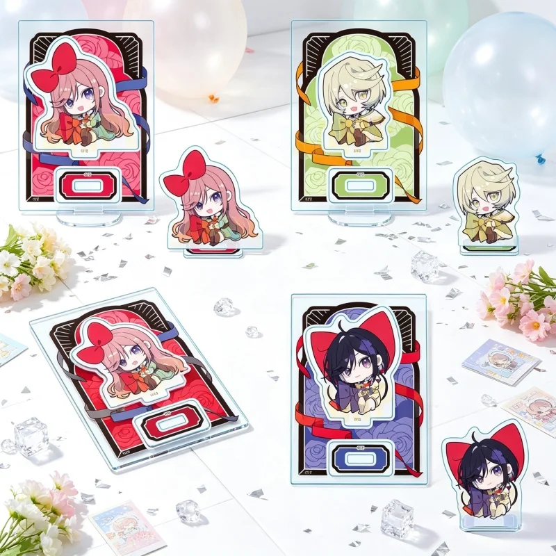 Desk Decor Super Popular Taisho x Alice Anime Game 10CM New Acrylic Figure Stand Model Plate Keychain Character Mrchandise 4Pcs