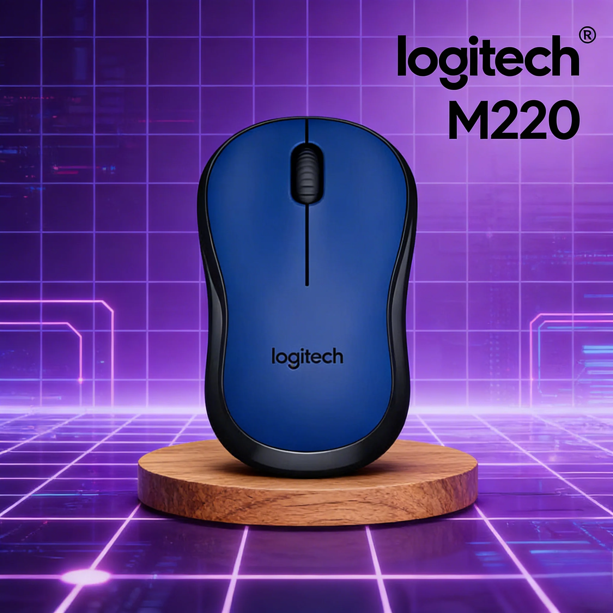 

Бесшумная мышь Logitech M220 - 18 месяцев автономной работы, размер 99x60x39 мм
