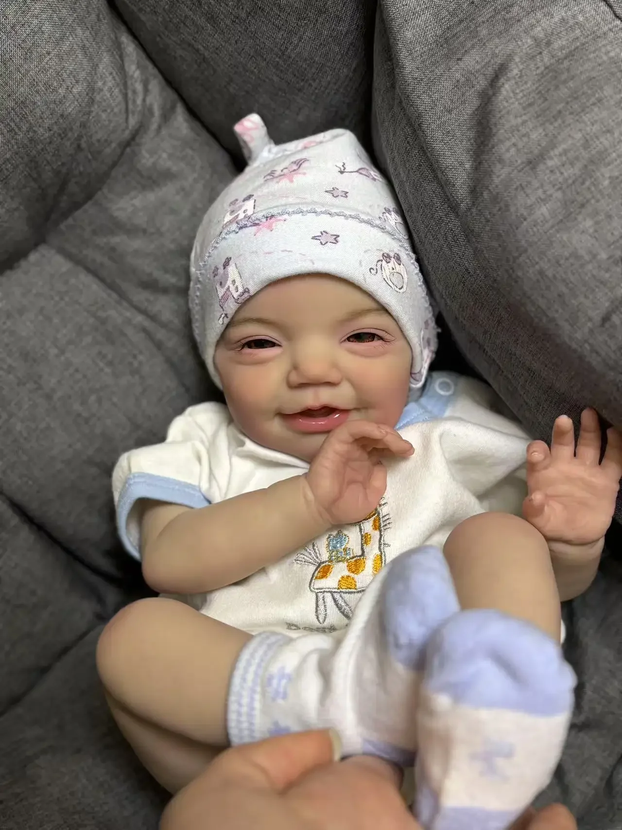 

DLS Customized Limited Supply 20inch Reborn Baby Charlie Without Hair Already Finished Doll Christmas Gift