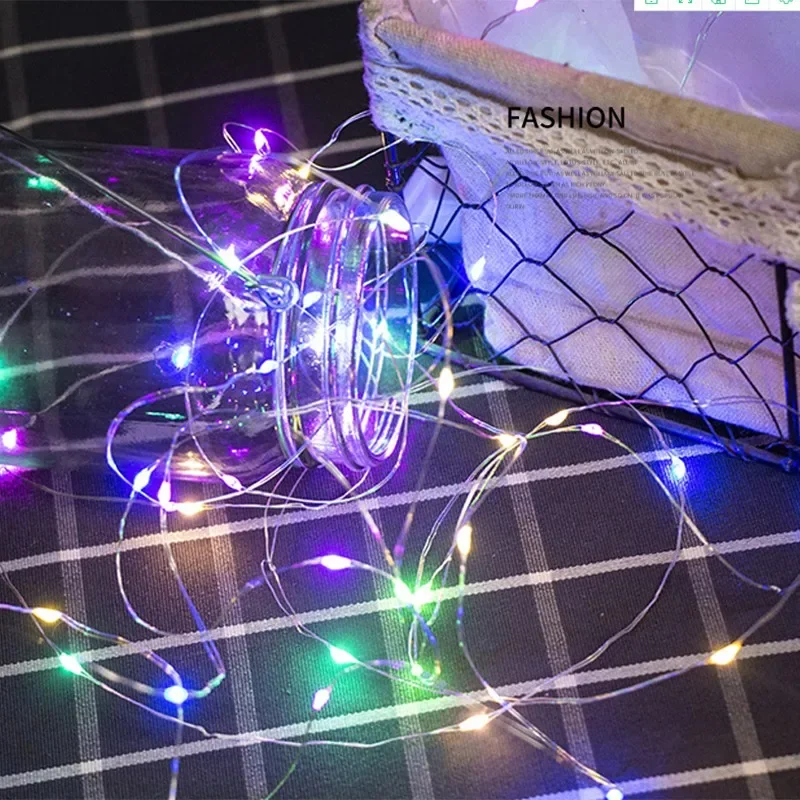 12Pcs/Lot 10Leds 20Leds 30Leds Fairy String Lights with Battery Fairy Lighting Waterproof for Holiday Christmas Decoration