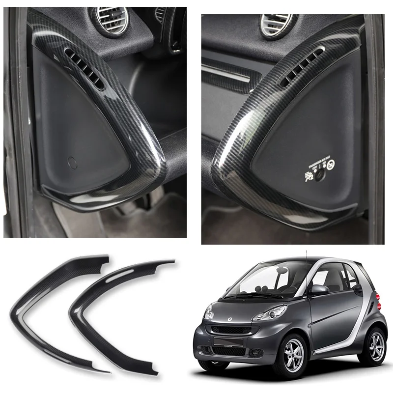 Car Carbon ABS Plastic Decorative Cover Interior Exterior Accessories Styling Modification Sticker For Mercedes Smart 451 Fortwo