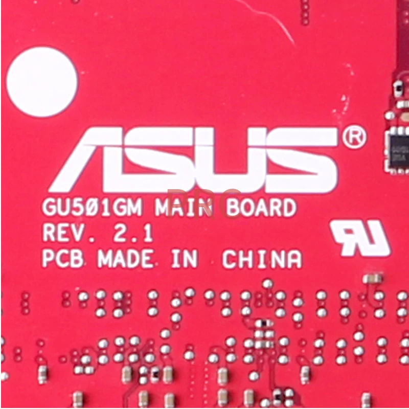 Imagem -05 - Placa-mãe Portátil para Asus Gu501gm Rev.2.1 60nr00f0-mb4260 Sr3yy I78750h N17e-g1-a1 Gtx1060 Notebook Mainboard