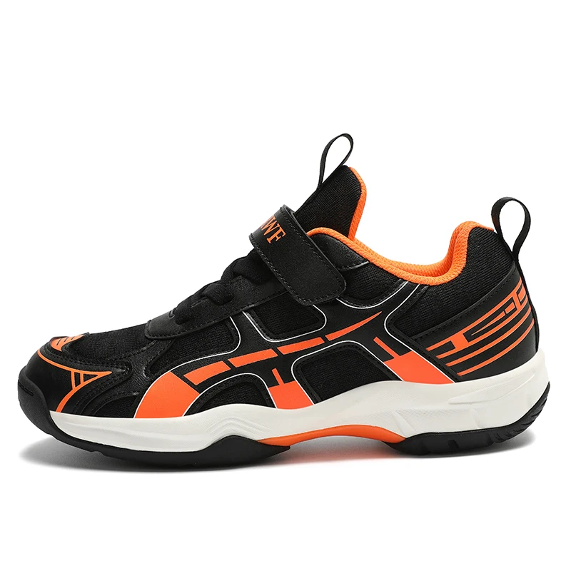 

Children Badminton Shoes Boys Sneaker Luxury Leather Breathable Durable Sole School Tennis Sports Shoes for Boy Size 31-40