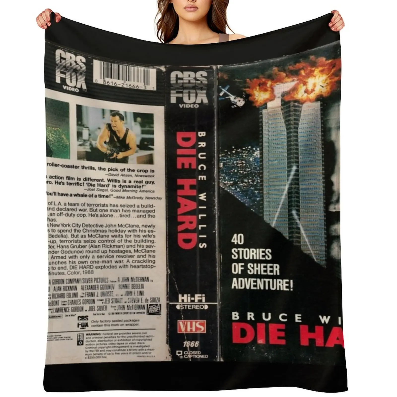 

Action VHS Cover Art Throw Blanket Sofa Throw Decorative Sofa Travel Decorative Throw Blankets