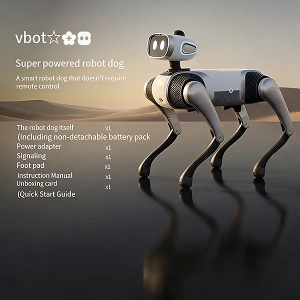 Vbot Intelligent Robot Dog, Quadruped Robot, The First Remote-free Robot Dog, Voice Interaction