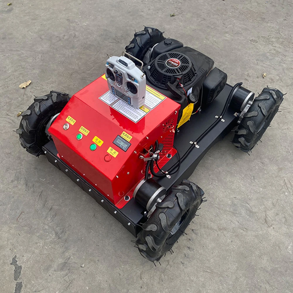

Small Crawler Remote Control Mower Farm Grass Automatic Lawn Mower Robot Simple Lawn Mowing Factory Price