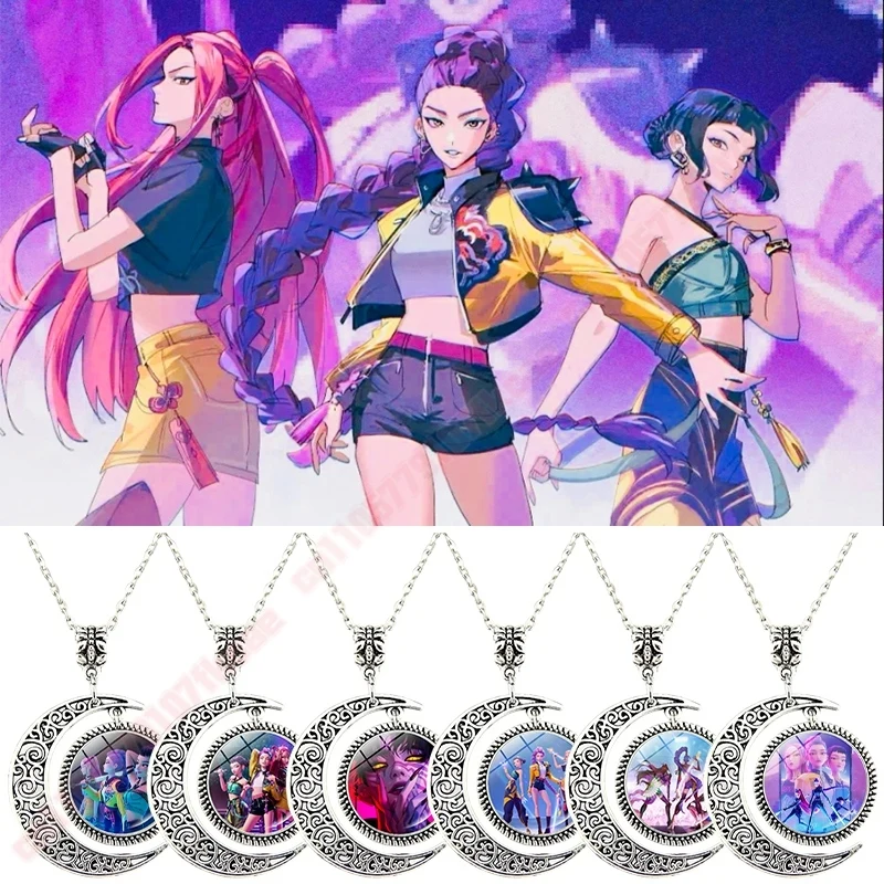 

Kpop Demon Hunter Necklace Accessorie Huntrix Anime Movie Rumi Zoey Mira Necklace Hanging Jewelry Pendent Fan Birthday Gifts
