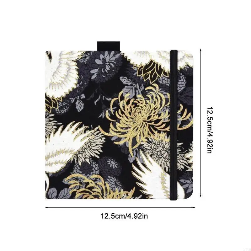 M5TB พกพาปกแข็งสเก็ตช์สีน้ำขนาด 5x5 นิ้ว 20 แผ่นพร้อมสายรัดยืดหยุ่น