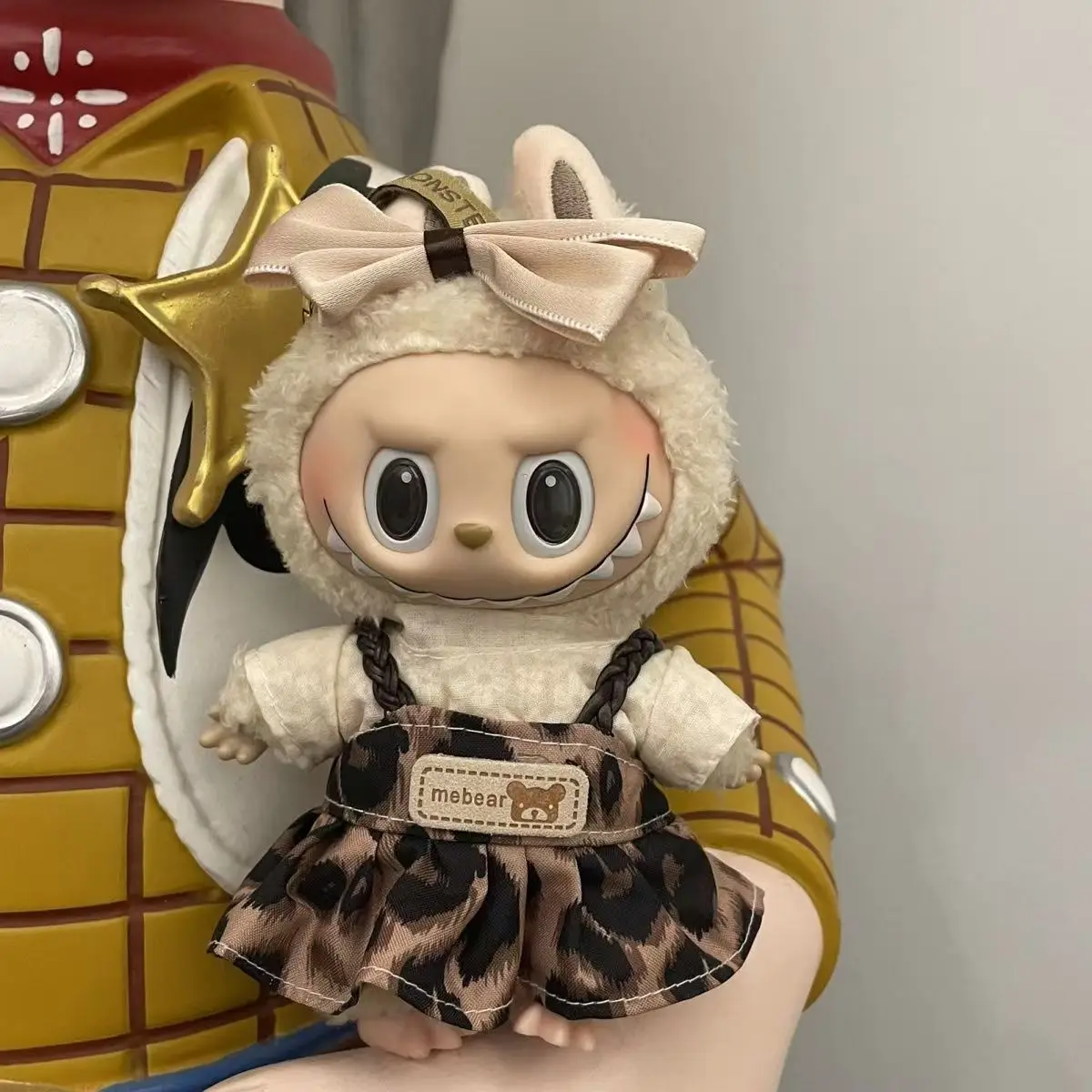 

Кукольная одежда, аксессуары для кукол Labubu 17 см, милая пижама с маской для глаз, хлопковая игрушка для корейской звезды Kpop EXO