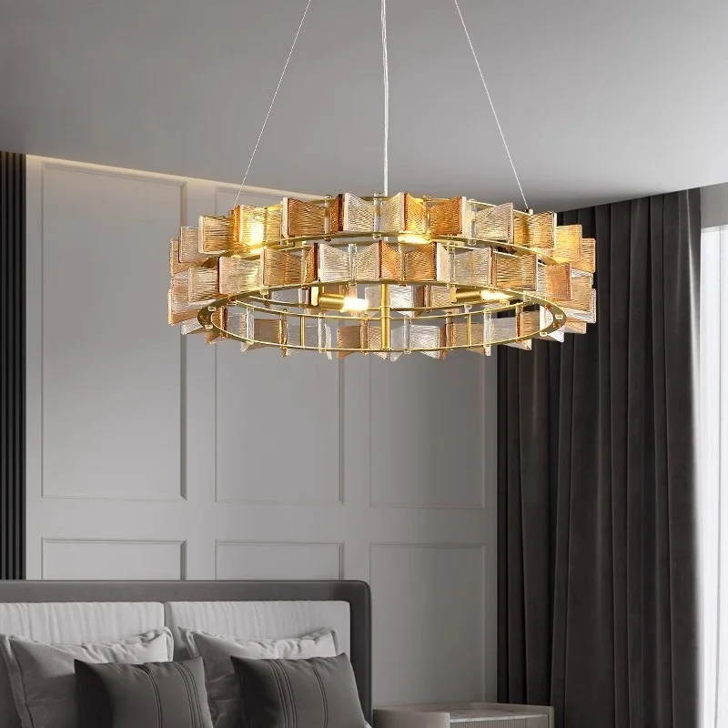 

Glass Ceiling Chandelier Italian Design Creative Dining Room Chandelier For Living Room Hotel Study Bedroom Indoor Decorative