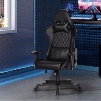 Ergonomic Gaming Chair Adjustable Recliner Swivel Office Computer Chair Lumbar Headrest Armrest PU Leather Home Office Furniture