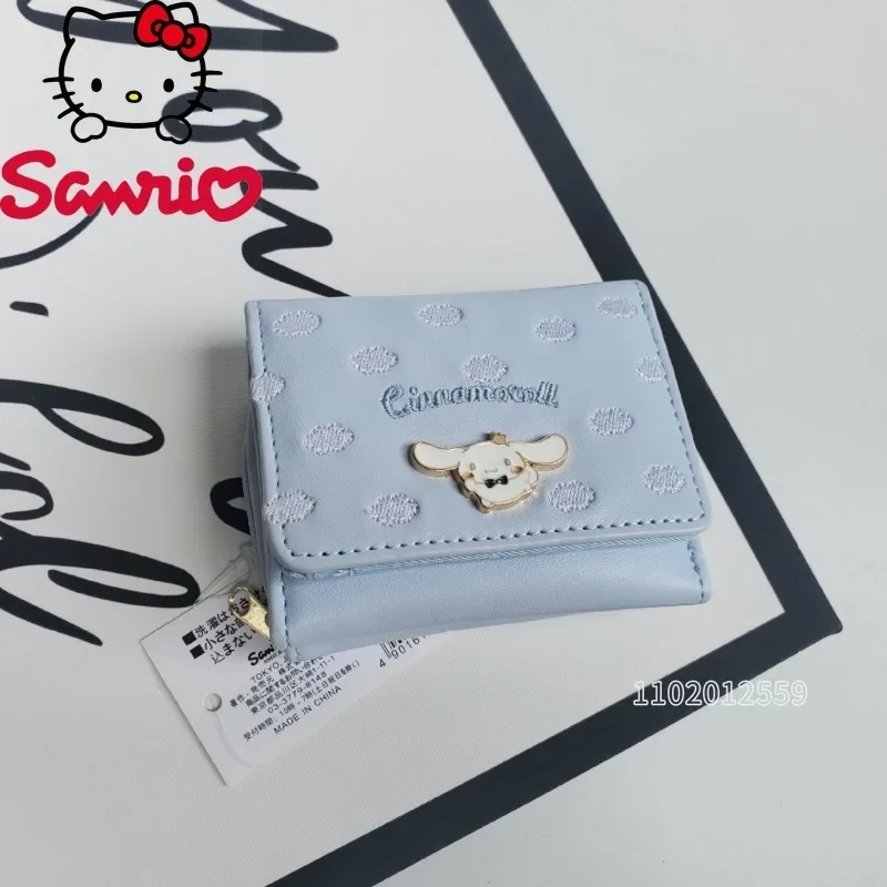  Cinnamon Roll New Mini Folding Wallet Luxury Brand Fashion Trend Women's Mini Wallet Cartoon Cute 3D Women's Zero Wallet