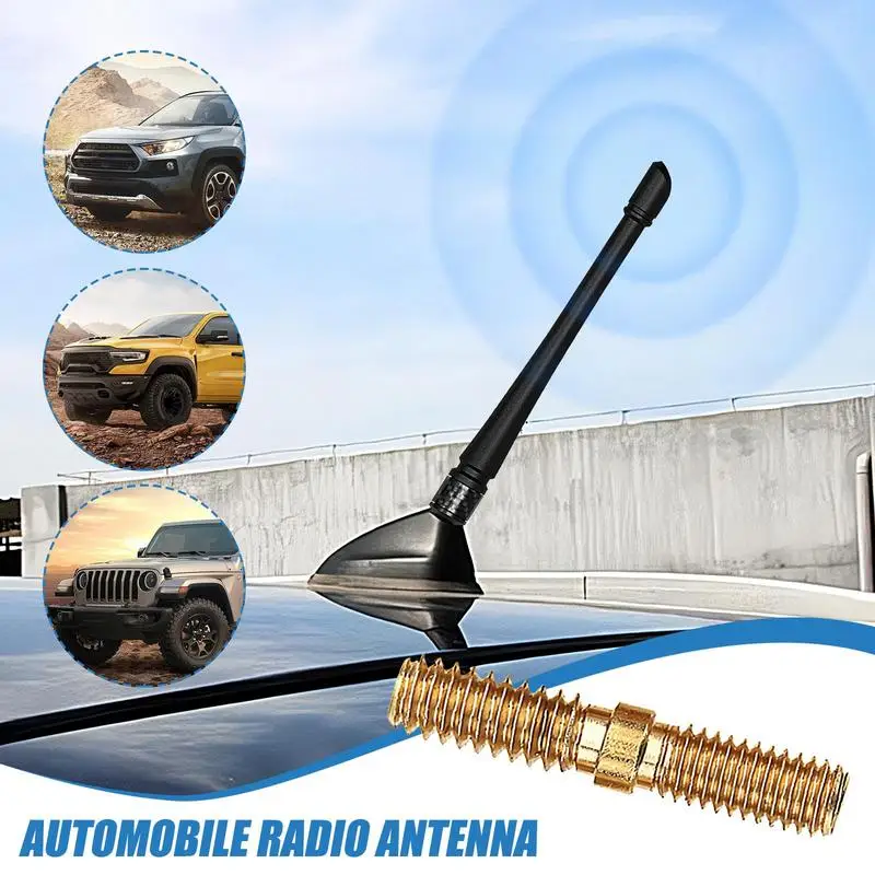 Auto Radio Antenne 7in Gummi Auto Antenne Kurze Auto Digital Antenne Ersatz Wasserdichte Radio AM FM Antenne Verstärker Für